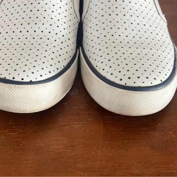 Sperry Women's White Perforated Slip-On Loafers - Picture 7 of 9